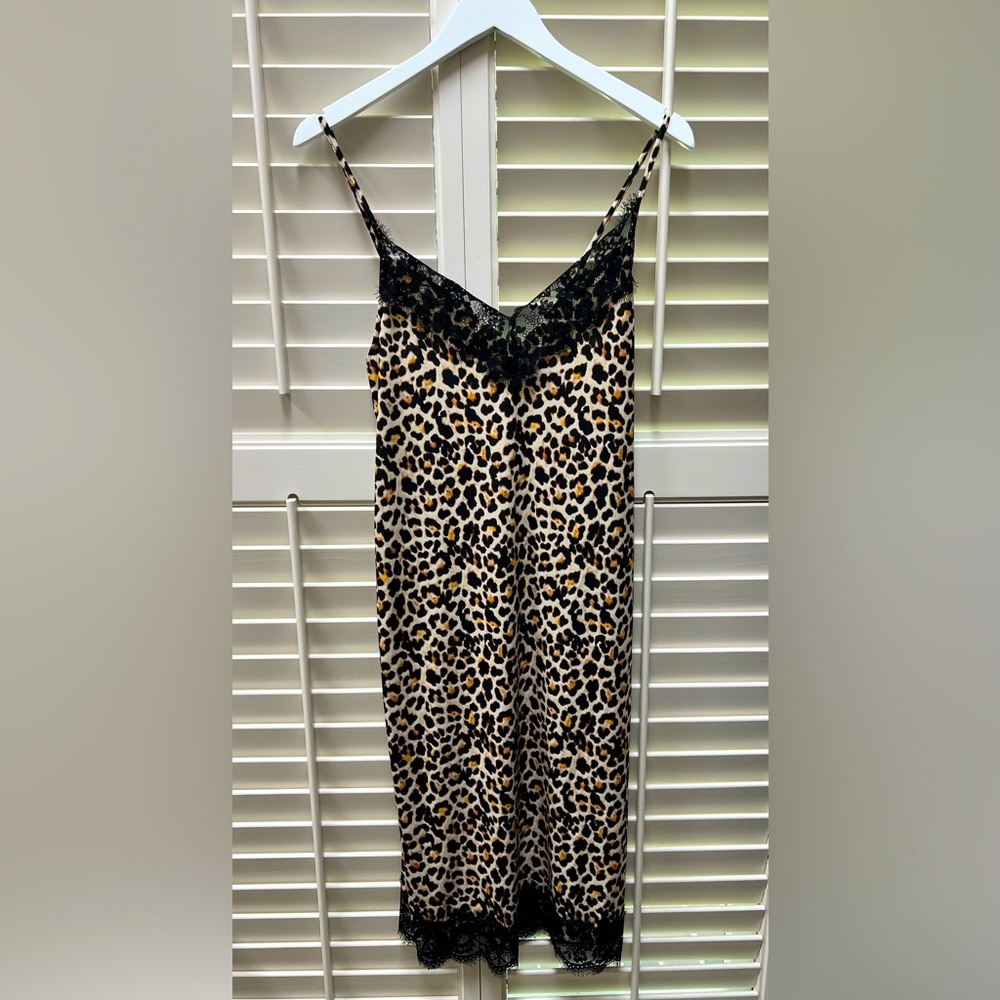 Zara Cheetah print slip dress